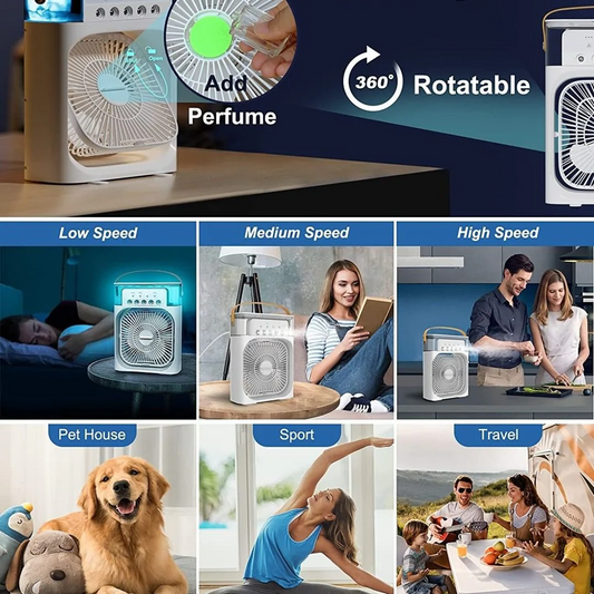 Portable Air cooler Table fan with humidifier