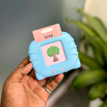 Flash Cards For Kids Talking English Words Flash Cards Preschool Electronic Reading Early Talking Flashcards Toy For Kids - 112 Pcs Card (Card Early Education Device)