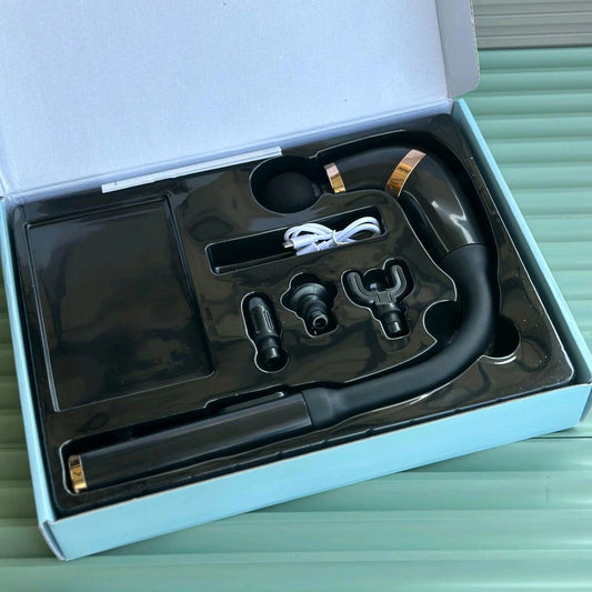 Fascia Gun Deep Tissue Massage Gun – 6 Speed | 4 Massage Heads | Muscle Relaxation & Pain Relief