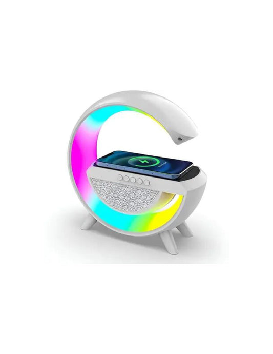 BT2301 LED Wireless Charging Speaker with RGB Light, 7-Colour Selection, FM Radio, Bluetooth Music Player